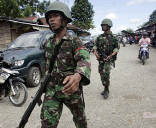 Indonesian soldiers in West Papua 