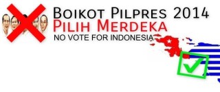 BOYCOTT-Boycott Indonesian Elections banner