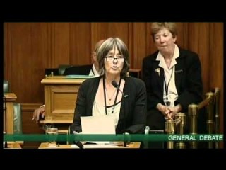 Catherine Delahunty previously speaking at parliament in support of a Free West Papua 