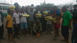 Free West Papua Campaign Papua New Guinea holds a demonstration for the journalists in Port Moresby 