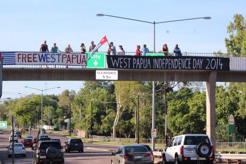 West Papuan flag raised in Darwin, Australia