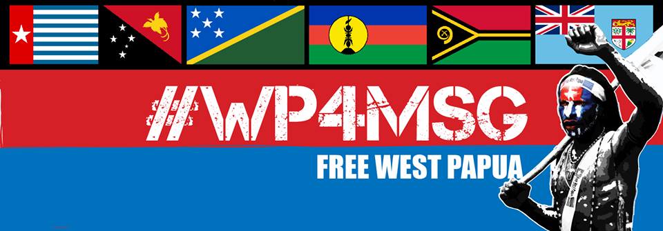 This digital banner, worn by supportive social media users is calling for West Papua to join the Melanesian Spearhead Group 