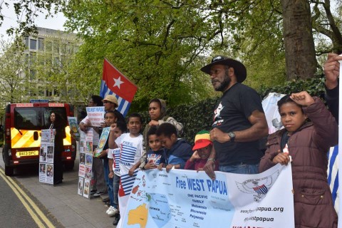 Free West Papua protest Lonson