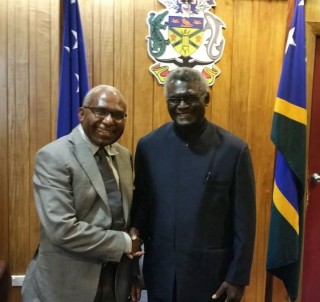 Prime Minister of the Solomon Islands meeting General Secretary of the ULMWP