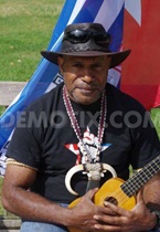 Benny Wenda at the Free West Papua rally in London on "The Day of Broken Promise"