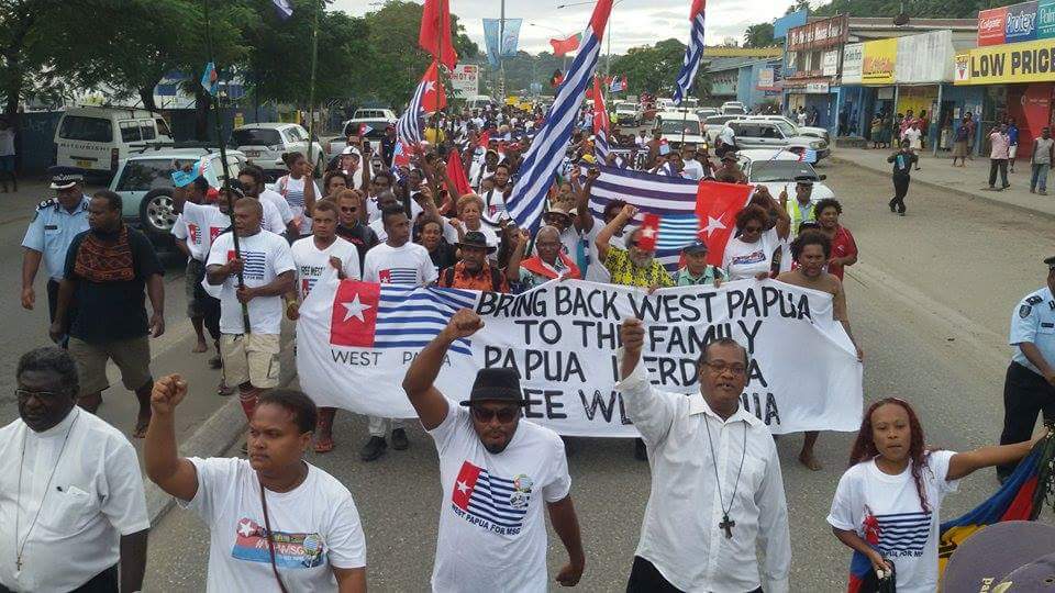 Solomon Islands West Papua MSG rally 2015